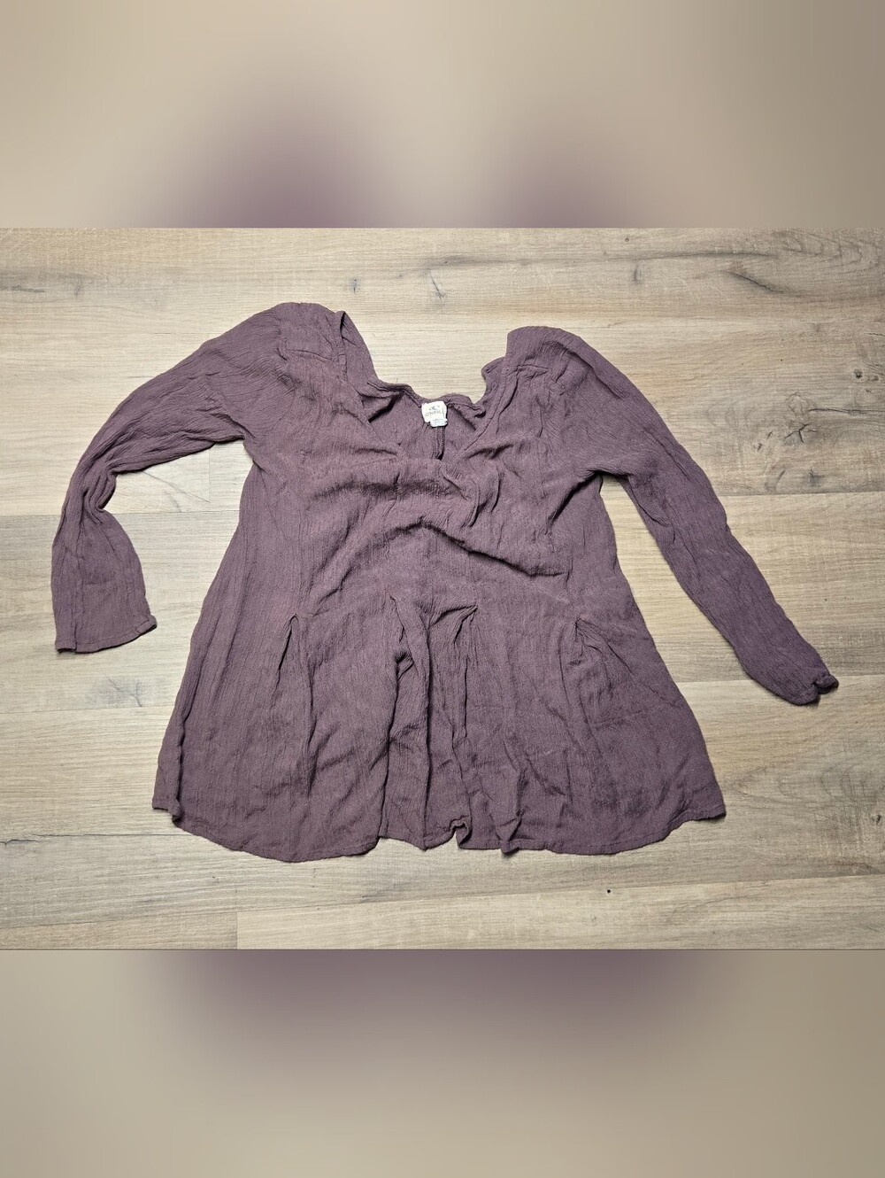 Women’s O'Neil brand Long-Sleeve Peasant Top in Dusty Plum